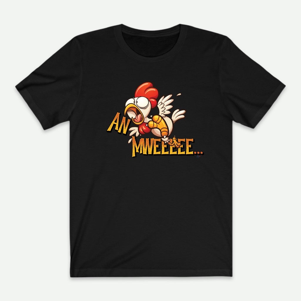 Flat Lay Of A Black Anmweee T-Shirt For Men From AyiTee