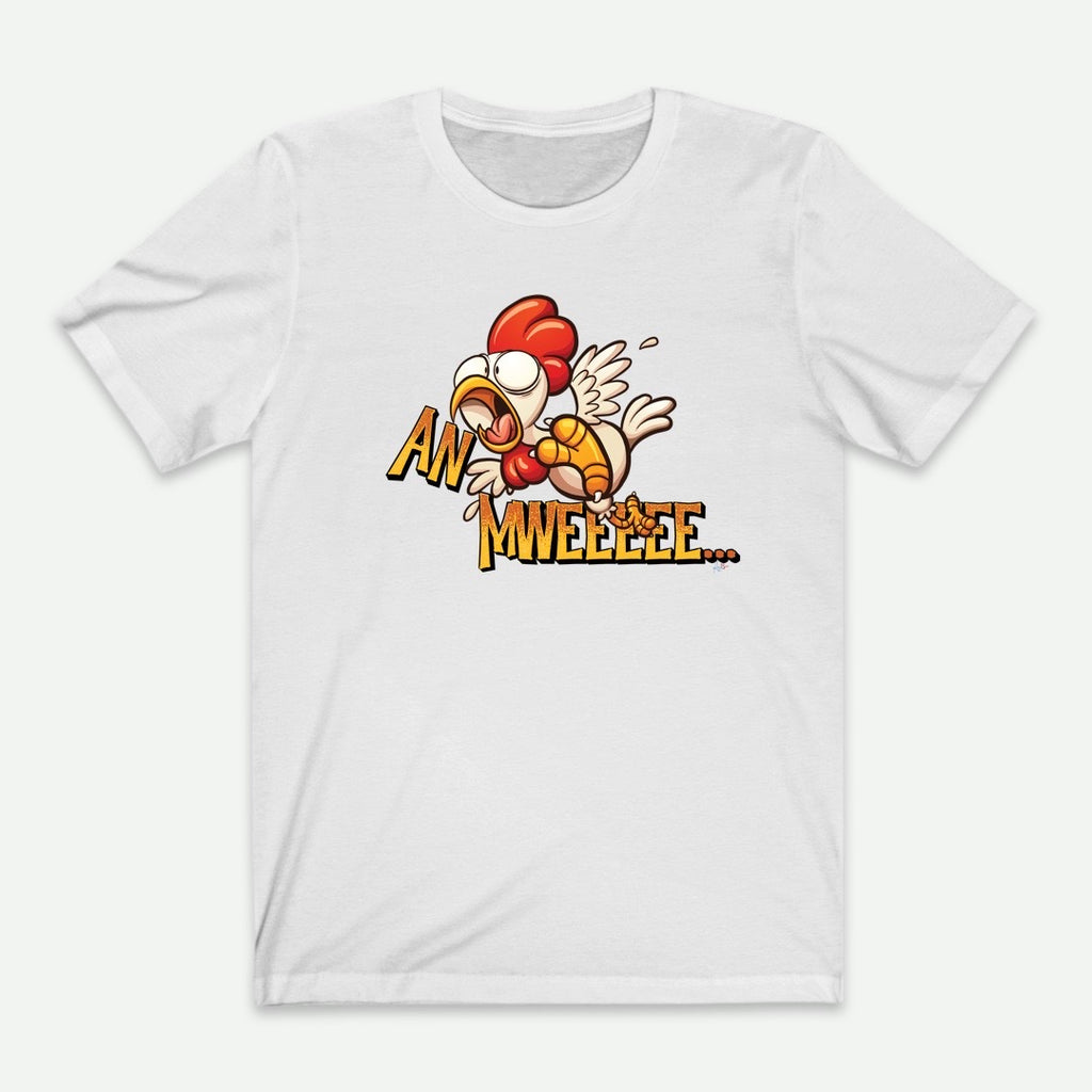 Flat Lay Of A White Anmweee T-Shirt For Men From AyiTee